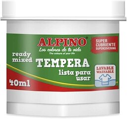 Guašas tempera Alpino, 40ml, white kaina ir informacija | Piešimo, tapybos, lipdymo reikmenys | pigu.lt