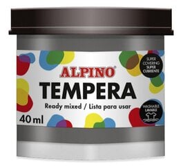 Guašas tempera Alpino, 40ml, black kaina ir informacija | Piešimo, tapybos, lipdymo reikmenys | pigu.lt