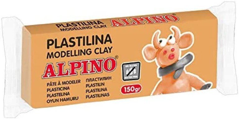 Plastilinas Alpino, 150g, light salmon kaina ir informacija | Piešimo, tapybos, lipdymo reikmenys | pigu.lt