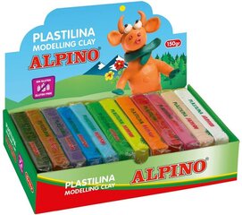 Пластилин Alpino, 12 цветов х 150 г цена и информация | Принадлежности для рисования, лепки | pigu.lt