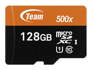 Team Group TUSDX128GUHS03 memory card 128 GB MicroSDXC UHS-I Class 10 цена и информация | Карты памяти для телефонов | pigu.lt