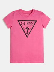 Детская футболка Guess J73I56*PKPK, коралловая7620207588311 цена и информация | Рубашки для девочек | pigu.lt