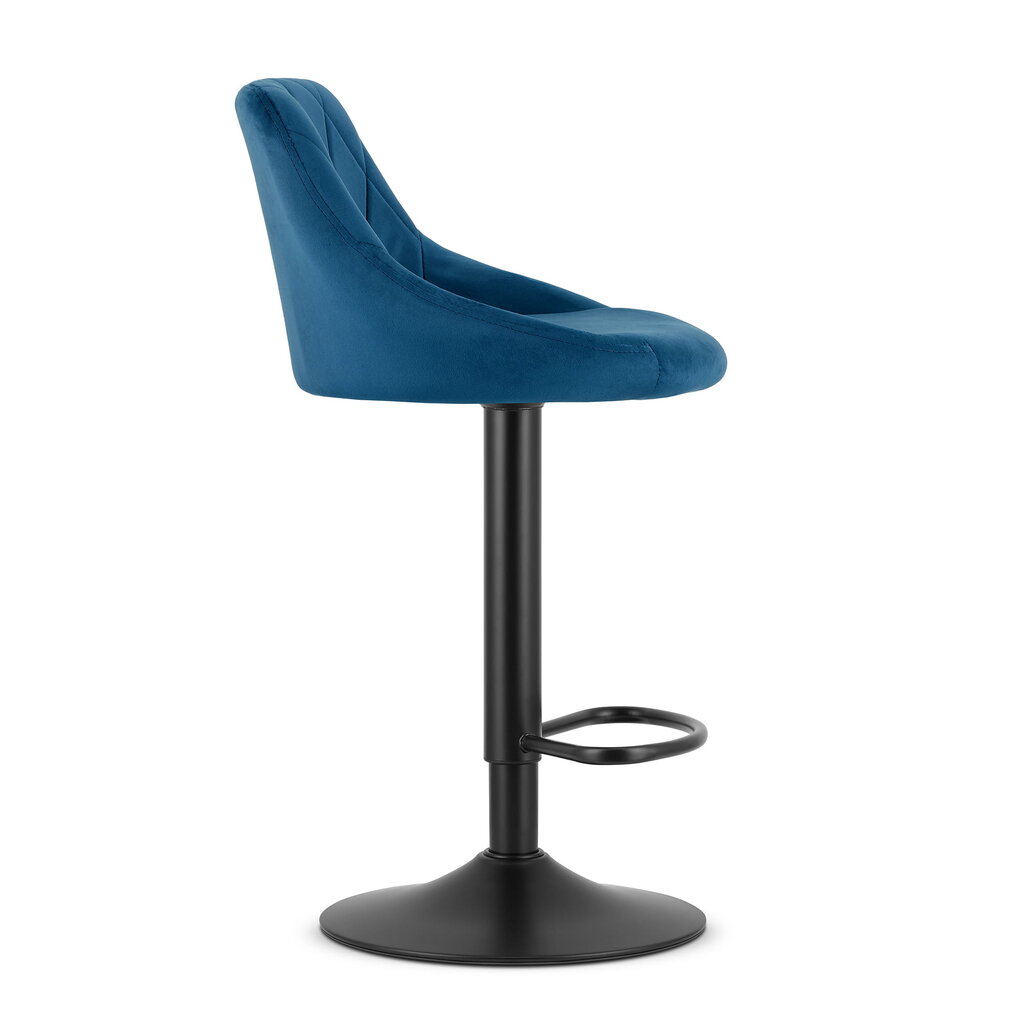 Baro-pusbario kėdė Kast, gobelenas, mėlyna kaina ir informacija | Virtuvės ir valgomojo kėdės | pigu.lt