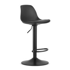 Baro-pusbario kėdė Hoga, juoda kaina ir informacija | Virtuvės ir valgomojo kėdės | pigu.lt