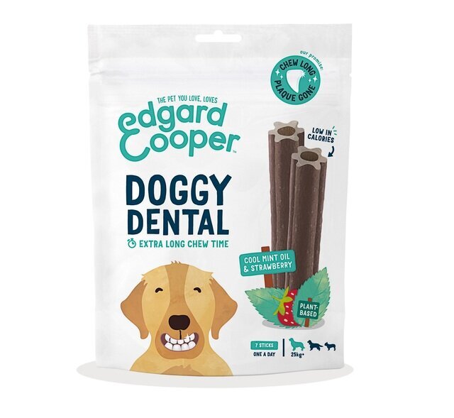 Edgard Cooper Dental su braškėmis ir mėta, 240 g kaina ir informacija | Skanėstai šunims | pigu.lt
