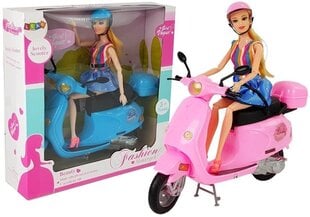 Lėlė su motociklu ir priedais Lean Toys kaina ir informacija | Žaislai mergaitėms | pigu.lt
