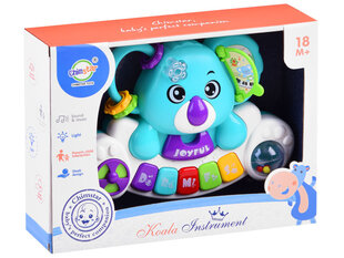 Spalvingas pianinas - koala su garso ir šviesos efektais - mėlynas kaina ir informacija | Žaislai kūdikiams | pigu.lt