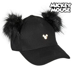 Кепка Baseball Mickey Mouse, 75337, чёрная, 58 см цена и информация | Женские шапки | pigu.lt