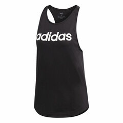 Sportiniai marškinėliai moterims Adidas Essentials Linear S6440743, juodi kaina ir informacija | Sportinė apranga moterims | pigu.lt