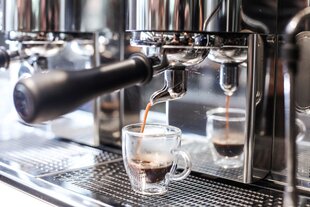 Vialli Design espresso puodelis dvigubo stiklo sienelėmis su lėkštute Amo, 50 ml, 2 vnt. kaina ir informacija | Taurės, puodeliai, ąsočiai | pigu.lt