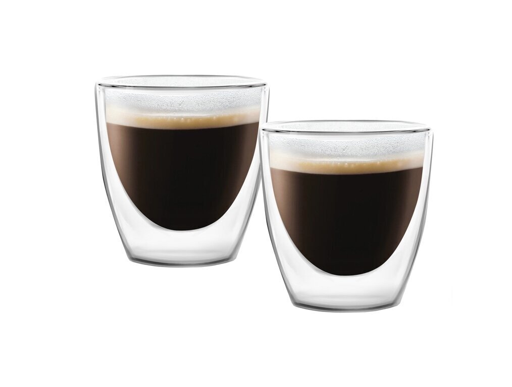 Vialli Design espresso puodelis dvigubo stiklo sienelėmis Amo, 80 ml, 2 vnt. kaina ir informacija | Taurės, puodeliai, ąsočiai | pigu.lt