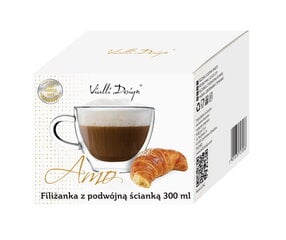 Vialli Design puodelis dvigubo stiklo sienelėmis Amo, 300 ml kaina ir informacija | Vialli Design Virtuvės, buities, apyvokos prekės | pigu.lt