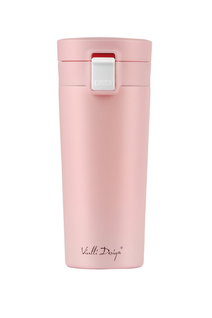 Vialli Design termo puodelis Fuori, 400 ml, rožinis kaina ir informacija | Termosai, termopuodeliai | pigu.lt