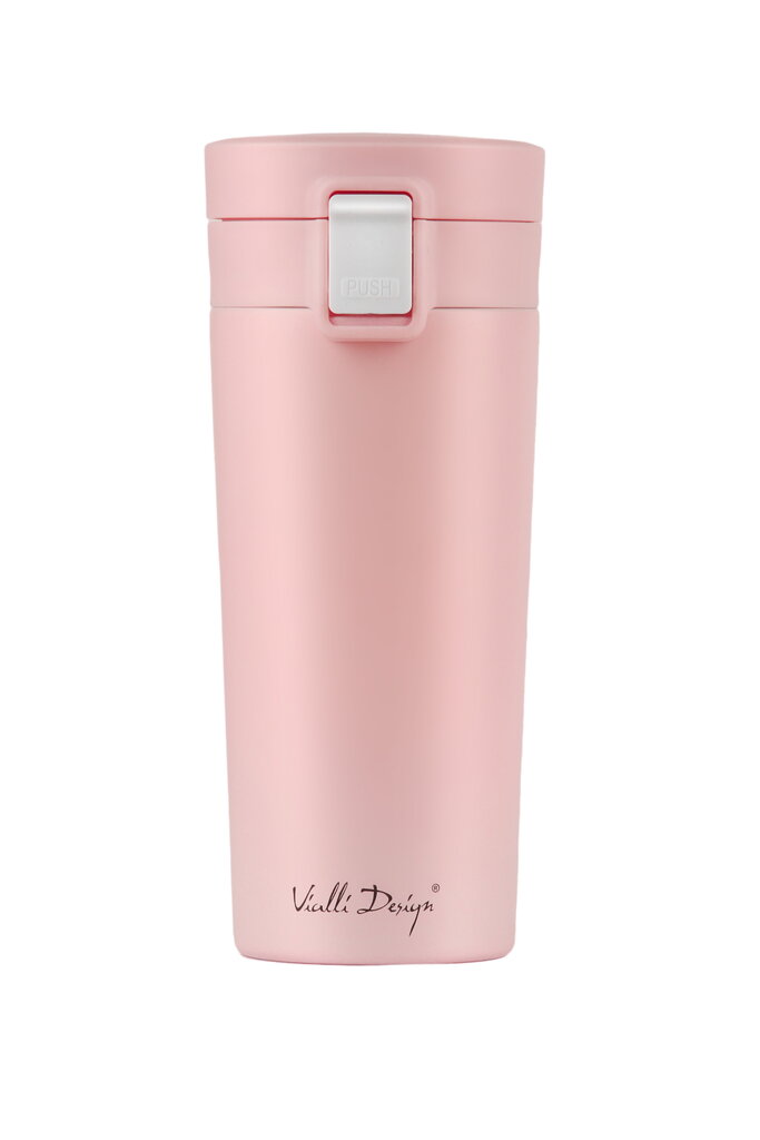 Vialli Design termo puodelis Fuori, 400 ml, rožinis kaina ir informacija | Termosai, termopuodeliai | pigu.lt