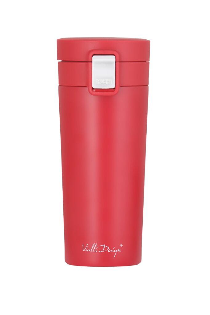 Vialli Design termo puodelis Fuori, 400 ml, raudonas цена и информация | Termosai, termopuodeliai | pigu.lt