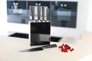 Набор ножей Vialli Design Fino, 5 предметов, черный цена и информация | Ножи и аксессуары для них | pigu.lt