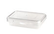Vialli Design maisto saugojimo dėžutė Push&Push, 800 ml, balta kaina ir informacija | Maisto saugojimo  indai | pigu.lt