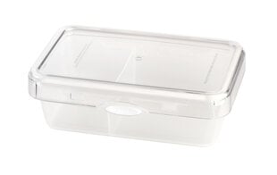Vialli Design maisto saugojimo dėžutė Push&Push, 980 ml, balta kaina ir informacija | Maisto saugojimo  indai | pigu.lt