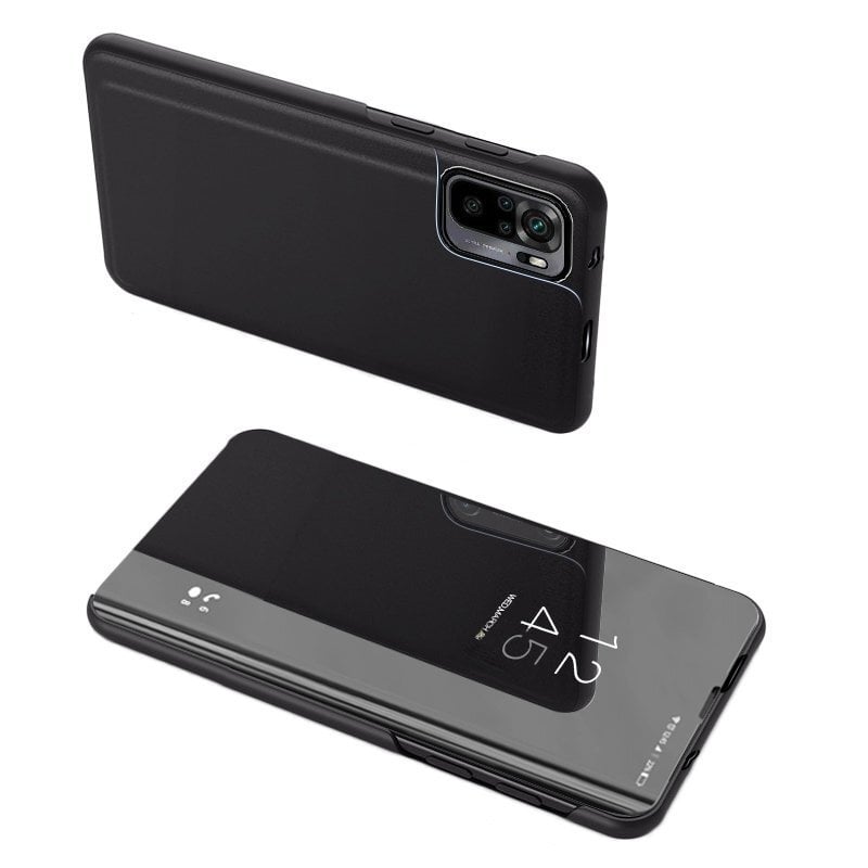 Hurtel Clear View Case skirtas Xiaomi Redmi Note 11 Pro+ 5G (China) / 11 Pro 5G (China) / Mi11i HyperCharge / Poco X4 NFC 5G, juodas kaina ir informacija | Telefono dėklai | pigu.lt