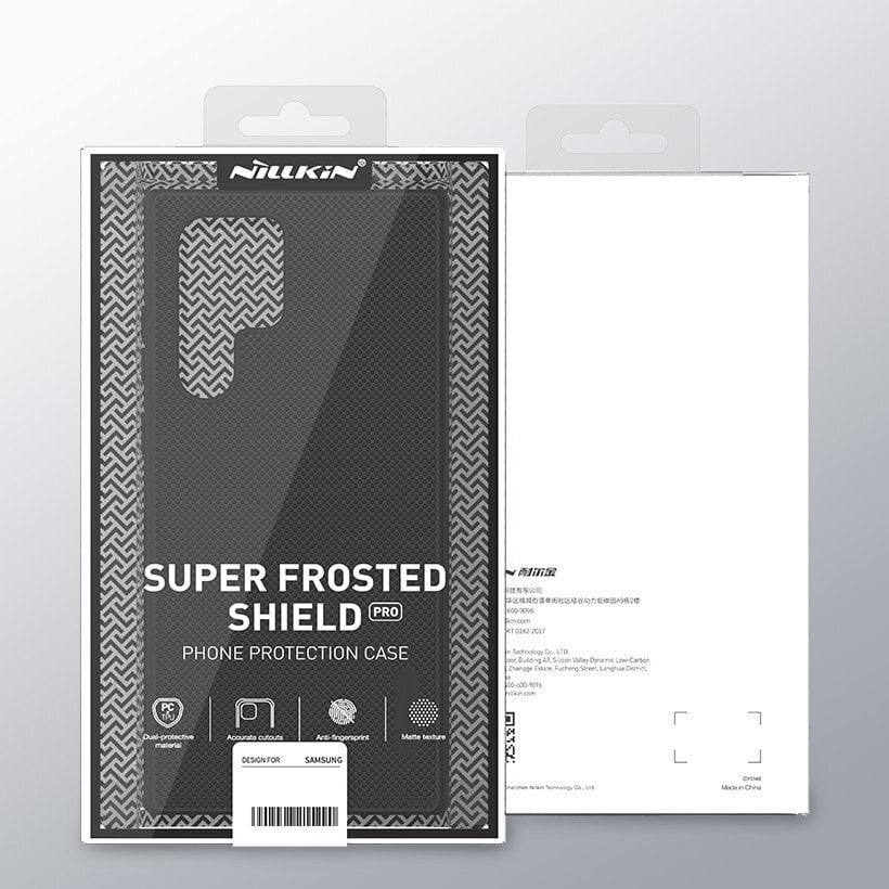 Nillkin Super Frosted Shield Pro dėklas, skirtas Samsung Galaxy S22 Ultra, juodas kaina ir informacija | Telefono dėklai | pigu.lt