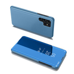 Чехол Hurtel Clear View для Samsung Galaxy S22 Ultra, синий цена и информация | Чехлы для телефонов | pigu.lt
