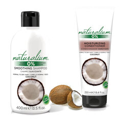 Kokoso rinkinys Naturalium: plaukų kondicionierius 200 ml + šampūnas 400 ml kaina ir informacija | Balzamai, kondicionieriai | pigu.lt