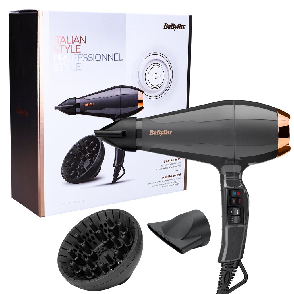 Babyliss Italian Air Pro 2200 kaina ir informacija | Plaukų džiovintuvai | pigu.lt