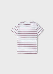 Mayoral полосатая футболка с короткими рукавами цена и информация | Рубашки для мальчиков | pigu.lt