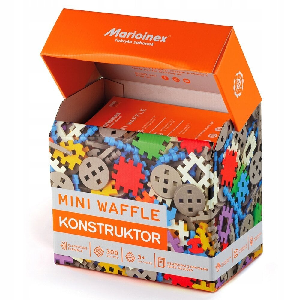 Marioinex blocks mini waffles konstruktorius, 300 vnt kaina ir informacija | Konstruktoriai ir kaladėlės | pigu.lt