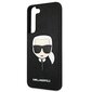 Dėklas telefonui Original KARL LAGERFELD Saffiano Ikonik skirtas Samsung Galaxy S22 Plus, juodas kaina ir informacija | Telefono dėklai | pigu.lt