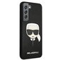 Dėklas telefonui Original KARL LAGERFELD Saffiano Ikonik skirtas Samsung Galaxy S22 Plus, juodas kaina ir informacija | Telefono dėklai | pigu.lt