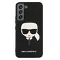 Dėklas telefonui Original KARL LAGERFELD Saffiano Ikonik skirtas Samsung Galaxy S22 Plus, juodas цена и информация | Telefono dėklai | pigu.lt