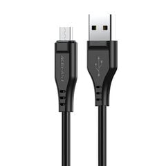 Кабель Acefast C3-09 - USB и MicroUSB - 2,4 А, 1,2 метра, черный цена и информация | Кабели для телефонов | pigu.lt