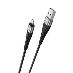 Kabelis Borofone BX32 Munificent - USB ir Lightning - 5A, 1 metras, juodas kaina ir informacija | Laidai telefonams | pigu.lt