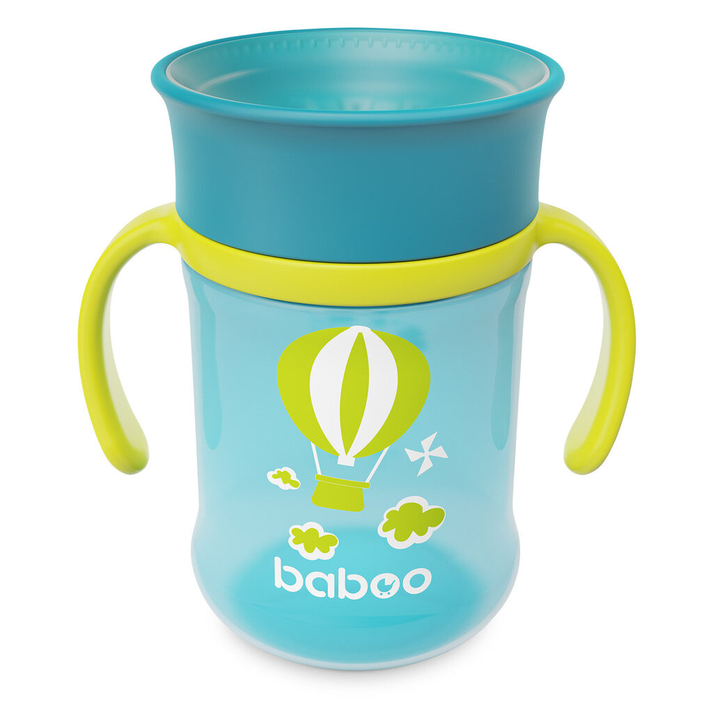 Baboo gertuvė 360°, 300 ml, Transport, 6+ mėn цена и информация | Buteliukai kūdikiams ir jų priedai | pigu.lt