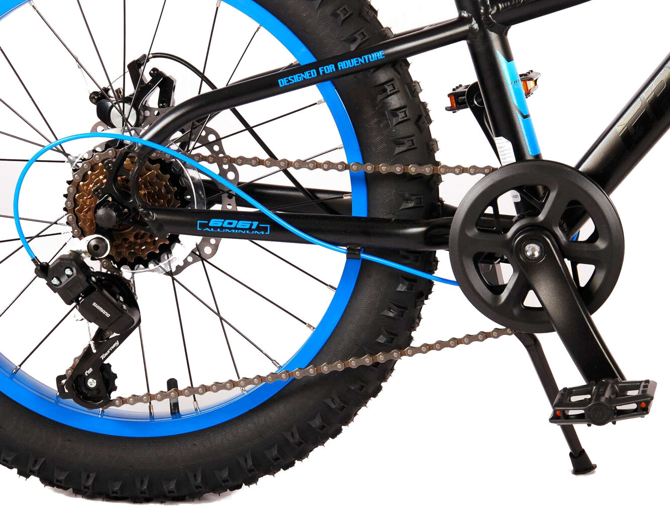 Vaikiškas dviratis Volare Gradient 20”, juodas/mėlynas kaina ir informacija | Dviračiai | pigu.lt