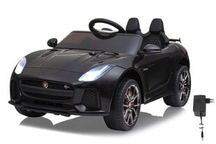 Vaikiškas elektrinis automobilis Janara ride-on Jaguar F-Type, juodas kaina ir informacija | Elektromobiliai vaikams | pigu.lt