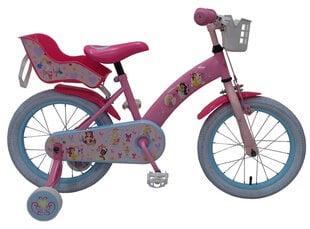 Dviratukas mergaitei Disney Princess 16'' 25,4 cm, rožinis цена и информация | Велосипеды | pigu.lt
