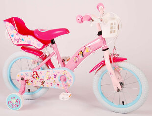 Vaikiškas dviratis Disney Princess, 14”, rožinis цена и информация | Велосипеды | pigu.lt