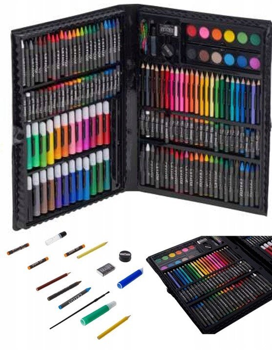 Tapybos ir piešimo rinkinys Mega-Set Artist Painter Creative Art, 174 vnt  kaina