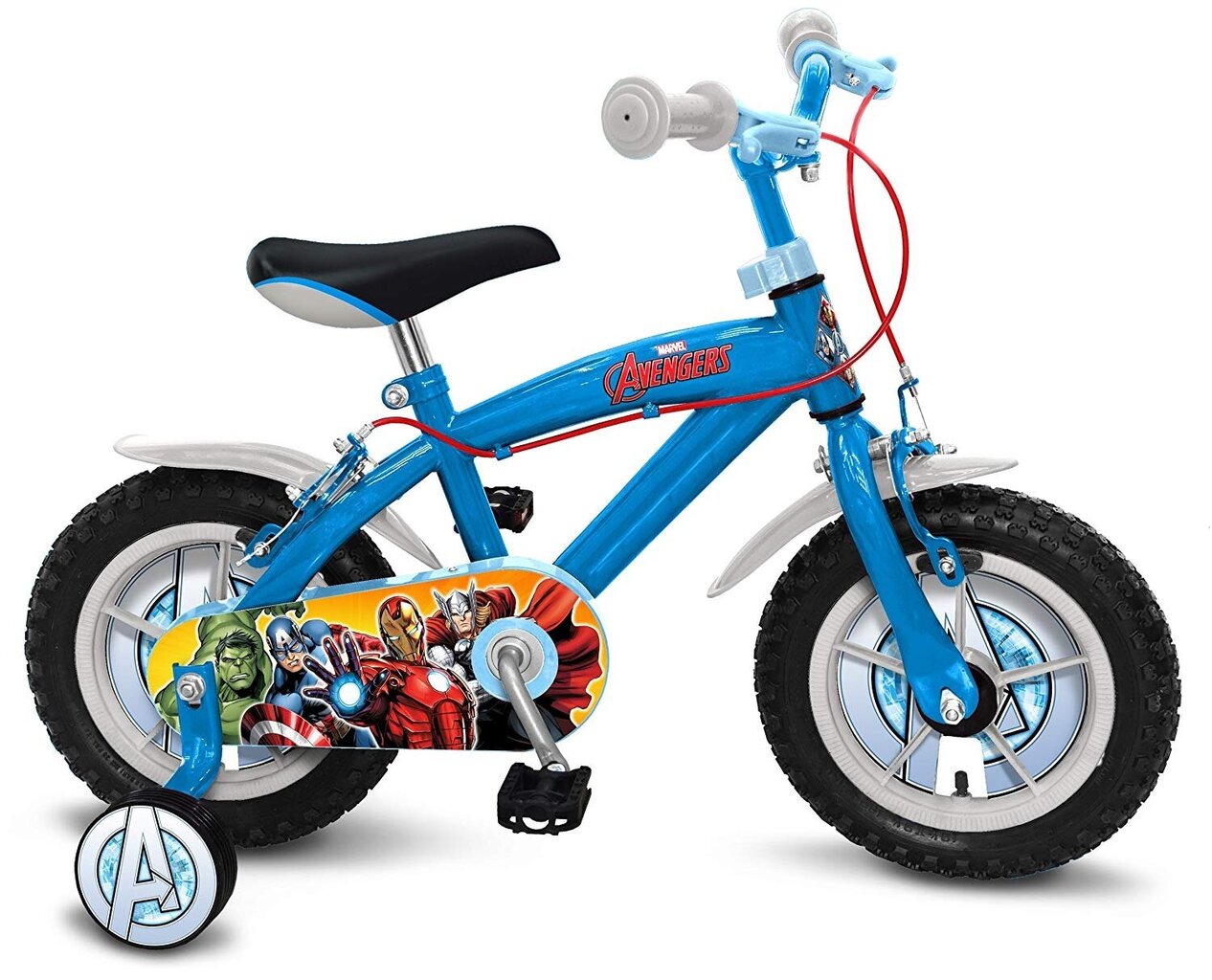 Vaikiškas dviratis Marvel Avengers, 14”, mėlynas kaina | pigu.lt