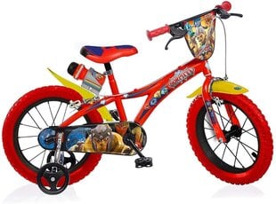 Vaikiškas dviratis Dino Gormiti, 14”, raudonas kaina ir informacija | Dviračiai | pigu.lt
