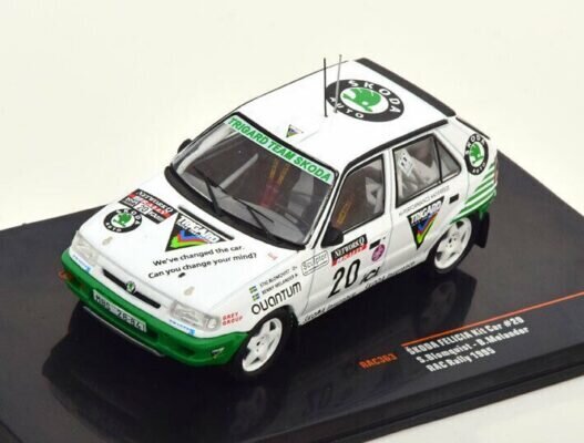 Skoda Felicia Kit Car #20 RAC Rallye 1995 S.Blomqvist/B.Melande 1:43 IXO RAC363 kaina ir informacija | Kolekciniai modeliukai | pigu.lt