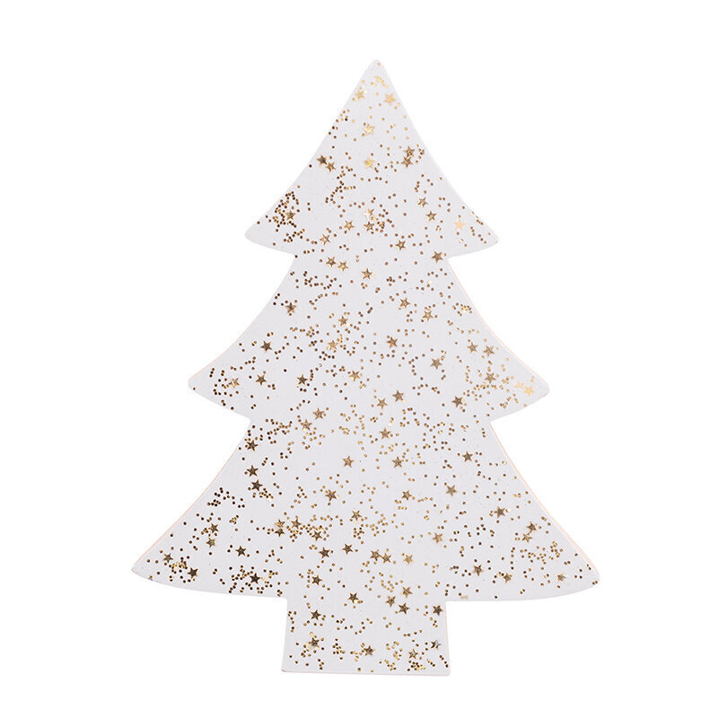 Medinė Kalėdų eglutė, 15x12,5x2 cm kaina ir informacija | Kalėdinės dekoracijos | pigu.lt