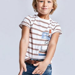 Футболка с короткими рукавами для мальчика MAYORAL цена и информация | Рубашка для мальчиков | pigu.lt