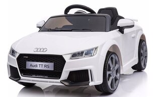 Vienvietis elektromobilis Audi TT RS, baltas kaina ir informacija | Elektromobiliai vaikams | pigu.lt