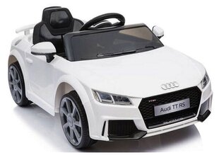 Vienvietis elektromobilis Audi TT RS, baltas kaina ir informacija | Elektromobiliai vaikams | pigu.lt