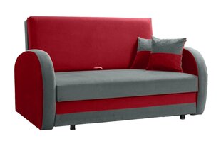 Miegamasis fotelis LOLA II, raudona/pilka цена и информация | Кресла в гостиную | pigu.lt