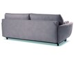 Trivietė sofa - lova Lango, pilka kaina ir informacija | Sofos | pigu.lt