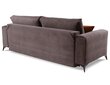 Trivietė sofa - lova Nora, ruda kaina ir informacija | Sofos | pigu.lt